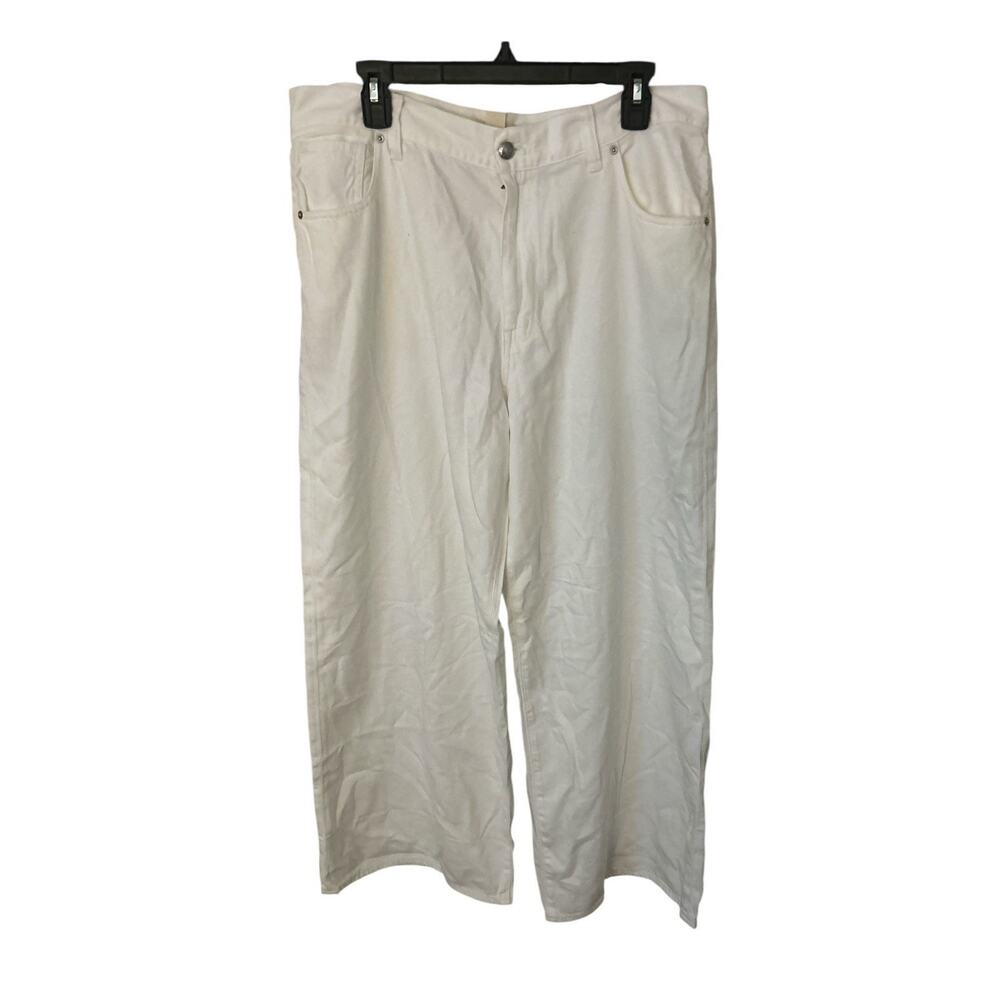 Madewell Jeans White Super wide‎ 32 X30